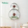 FaSoLa Wall Mount Pot Lid Organizers Pot Cover Holder Rack Cabinet Door Organizer Pot Hangers Racks Pan Storage Racks Kitchen - Imagen 2