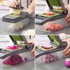 Multifunctional Kitchen Vegetable Cutter Manual Slicer online Plastic Fruit potato peeler Vegetable chopper Grater Slicer - Imagen 3