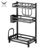 Hanging Bathroom Countertop Spice Rack Storage Organizer, Spice Shelf spice jar rack set for Kitchen - Imagen 4