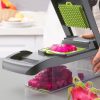Multifunctional Kitchen Vegetable Cutter Manual Slicer online Plastic Fruit potato peeler Vegetable chopper Grater Slicer - Imagen 4