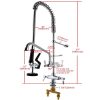 Deck Mounted Type Kitchen Commercial Faucet Pre Rinse Sink Faucet Restaurant Hotel Application Tap - Imagen 5