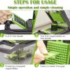2023 Top Seller Kitchen 12 in 1 Fruit Veget Tools Manual Mandoline Slicer Onion Cutter Peeler Veggie Chopper Vegetable Slicer - Imagen 3
