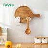 FaSoLa Wall Mount Pot Lid Organizers Pot Cover Holder Rack Cabinet Door Organizer Pot Hangers Racks Pan Storage Racks Kitchen - Imagen 3