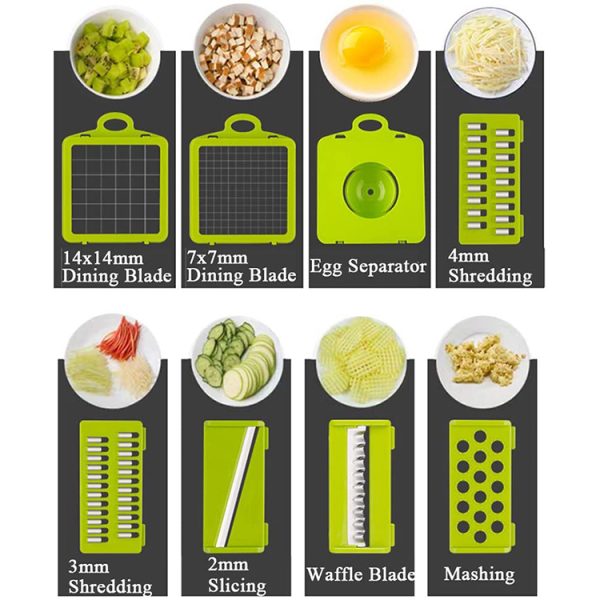 Multifunctional Kitchen Vegetable Cutter Manual Slicer online Plastic Fruit potato peeler Vegetable chopper Grater Slicer