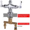 Deck Mount Single Hole Double Handle Kitchen Tap Pull Out Spray Commercial Pre Rinse Kitchen Sink Faucet - Imagen 3