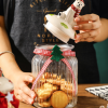 Storage Jar Lid Swing Machineistmas Machine Kitchen Food Container Storage Bottles & Jars Minimalist Hot Sale Glass with Ceramic - Imagen 5